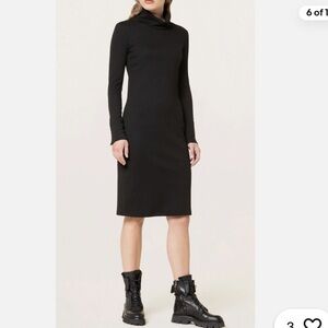 Ralph Lauren Black label beautiful black turtleneck dress